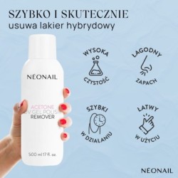 Acetone UV Gel Polish Remover Aceton 500 ml | NEONAIL