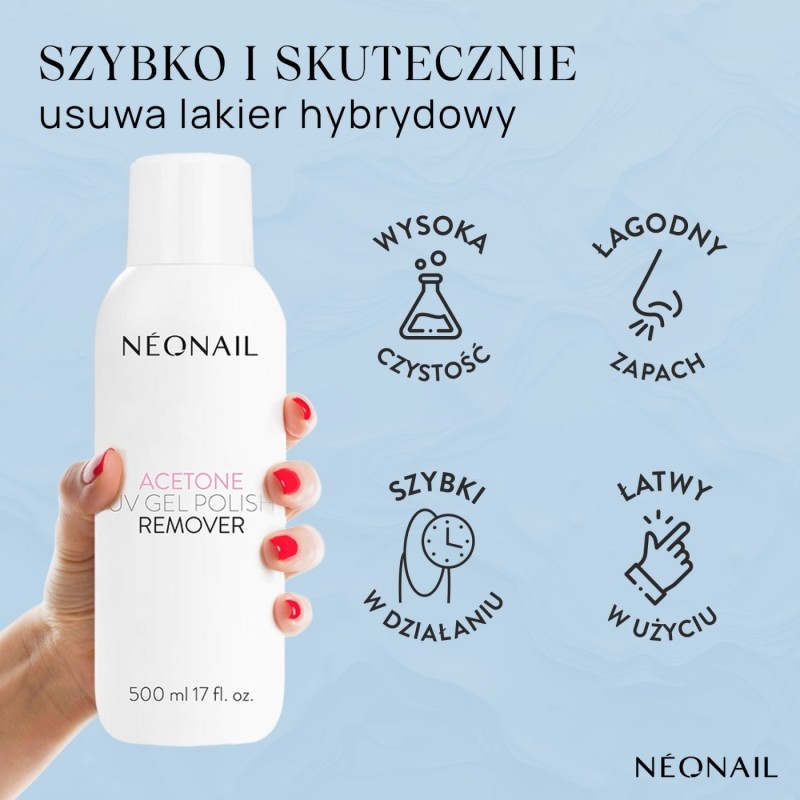 Acetone UV Gel Polish Remover Aceton 500 ml | NEONAIL
