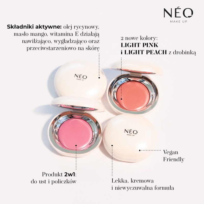 Masełko do ust i policzków: 03 LIGHT PINK | NEO MAKE UP Masełko do ust i policzków: 03 LIGHT PINK | NEO MAKE UP