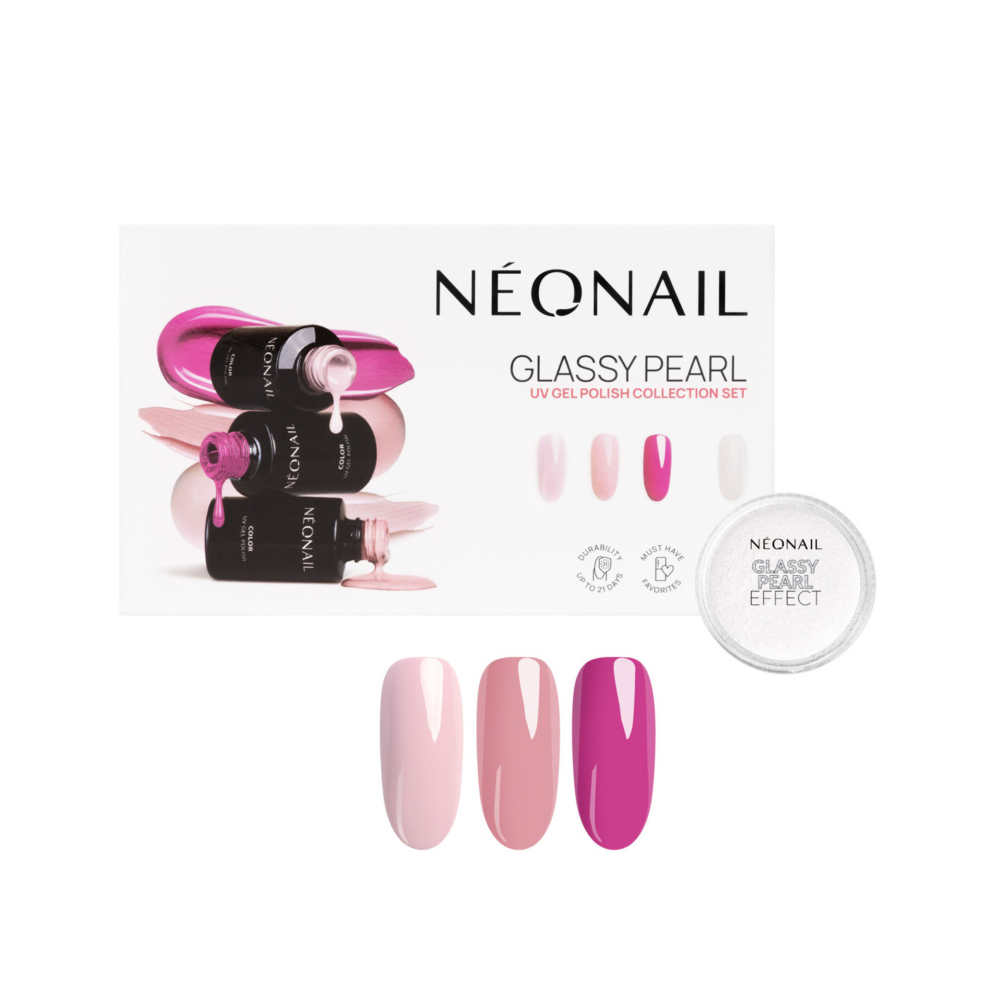 Zestaw Glassy Pearl Collection Set | NEONAIL Zestaw Glassy Pearl Collection Set | NEONAIL