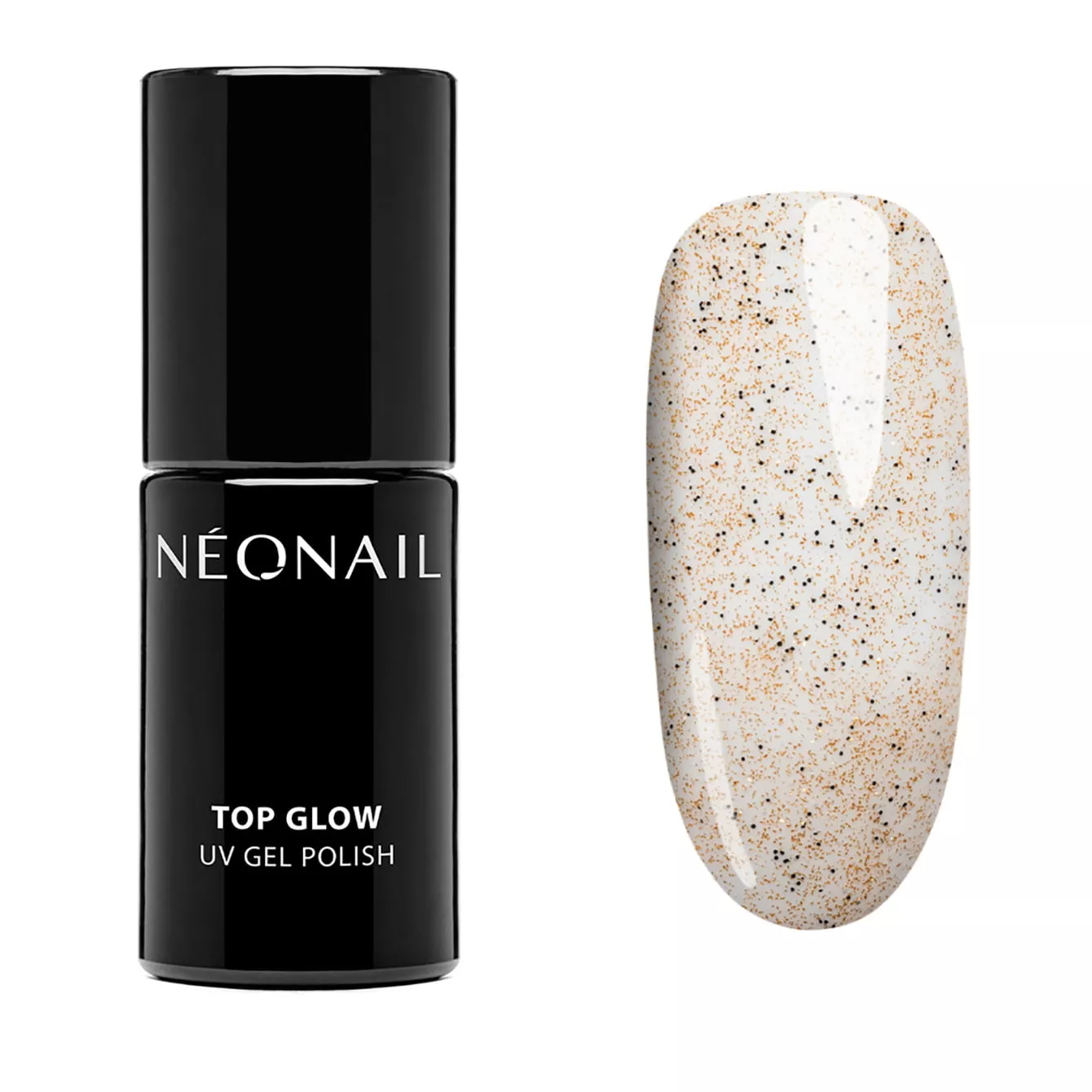 ••• UV Gel Polish 7,2 ml - Top Glow Gold Sand • NEONAIL Professional Store  - everything for nails - NEONAIL